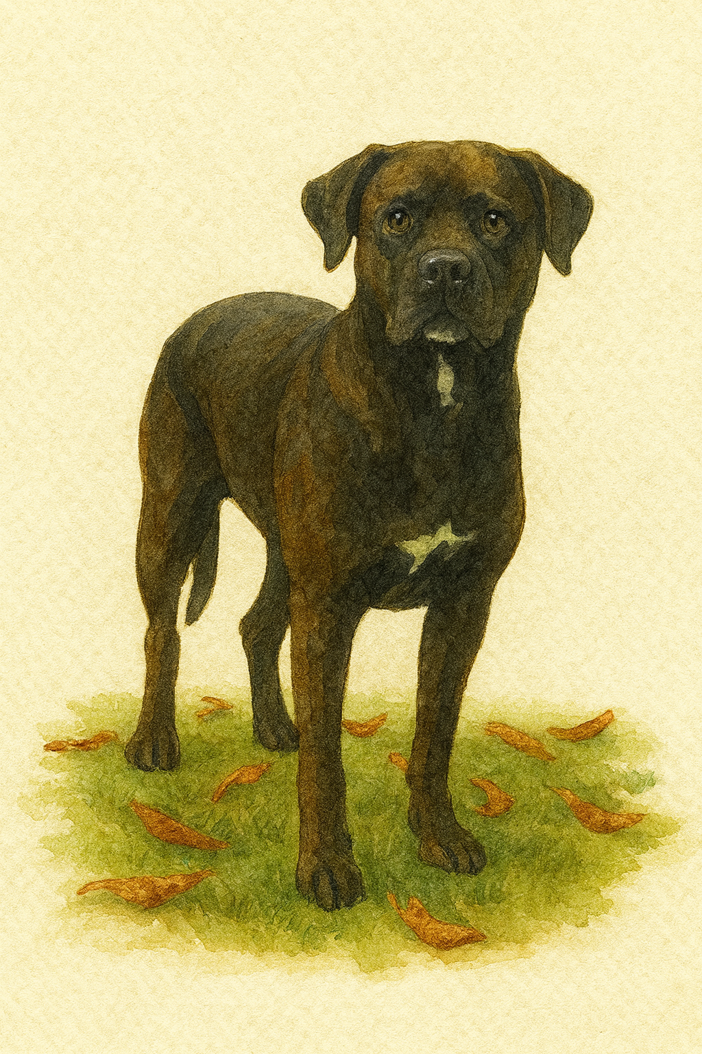 Freya, ein fröhlicher Rottweiler-Labrador-Mix